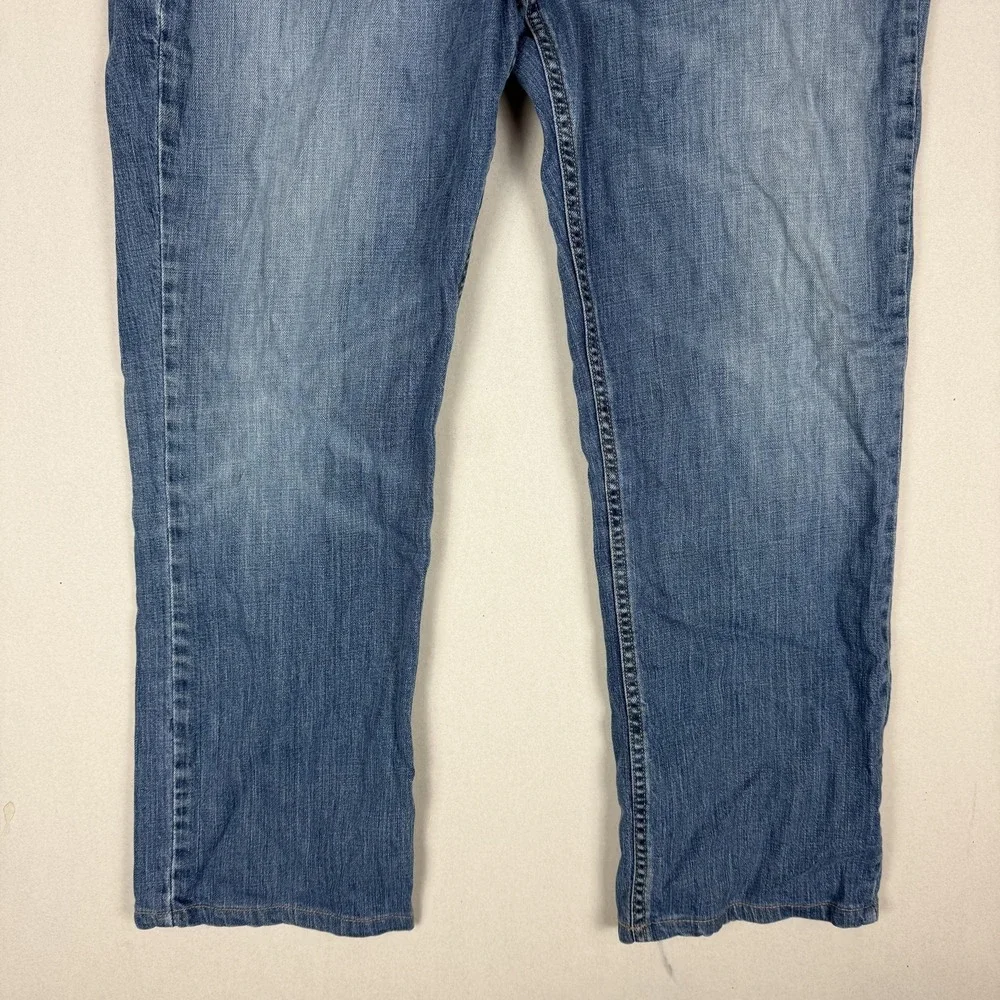 Levi's‎ 514 Jeans Mens 36x30 Blue Medium Wash Straight Stretch WaterLess Denim